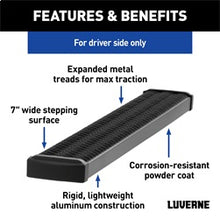 Load image into Gallery viewer, Luverne 415236-401470 LUVERNE 415236-401470 Grip Step Black Aluminum 36-In Running Board; Driver Side; for Select Ram ProMaster 1500, Ram ProMaster 2500, Ram ProMaster