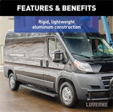 Load image into Gallery viewer, Luverne 415236-401470 LUVERNE 415236-401470 Grip Step Black Aluminum 36-In Running Board; Driver Side; for Select Ram ProMaster 1500, Ram ProMaster 2500, Ram ProMaster