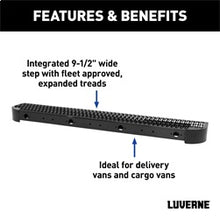 Load image into Gallery viewer, Luverne 415358-571512 LUVERNE 415358-571512 Impact Cargo Van Rear Bumper Guard and Step; Fixed Bracket for Select Ford E-Transit, Ford Transit-150, Ford Transit-250, Ford Transit-350