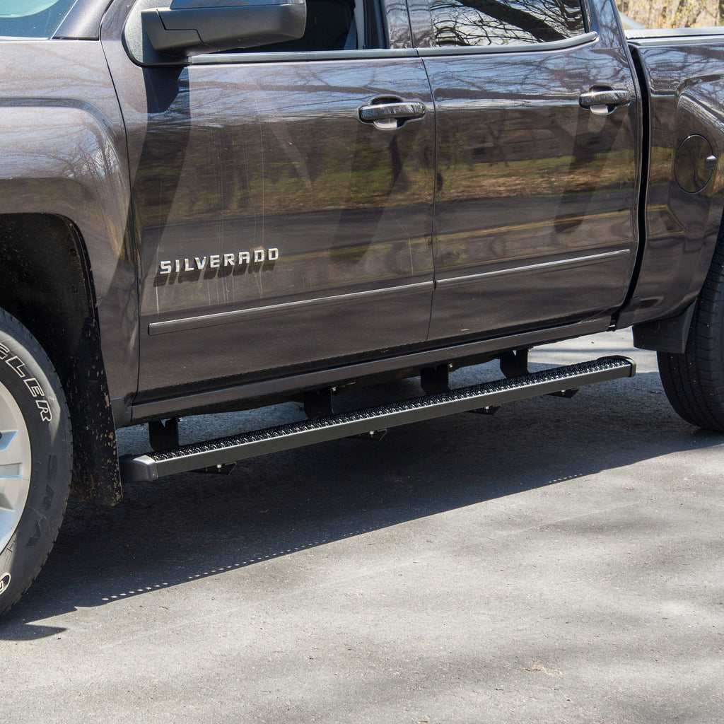 Luverne 416088-4055101 SlimGrip 5in. x 88in. Black Aluminum Running Boards; Select Chevrolet; GMC - Truck Part Superstore