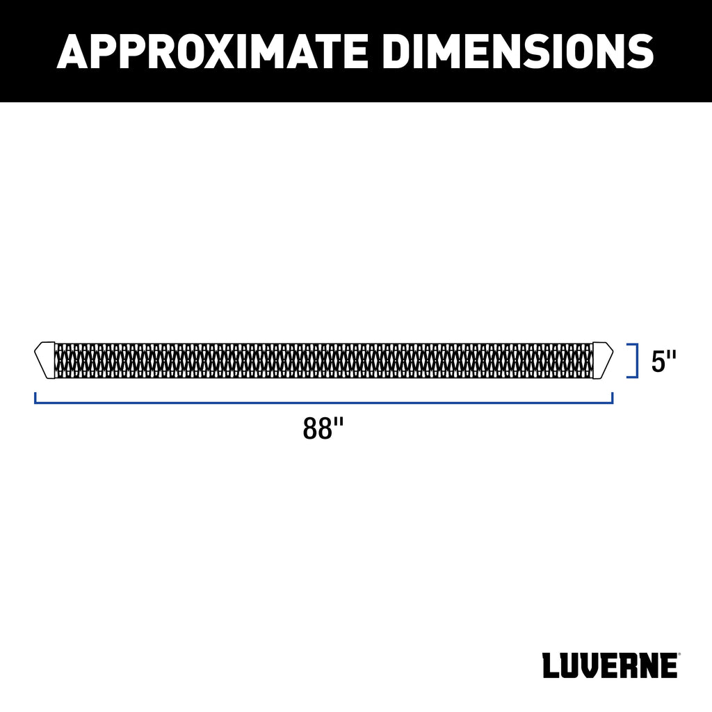 Luverne 416088-4055152 SlimGrip 5in. x 88in. Black Aluminum Running Boards; Select Toyota Tacoma - Truck Part Superstore