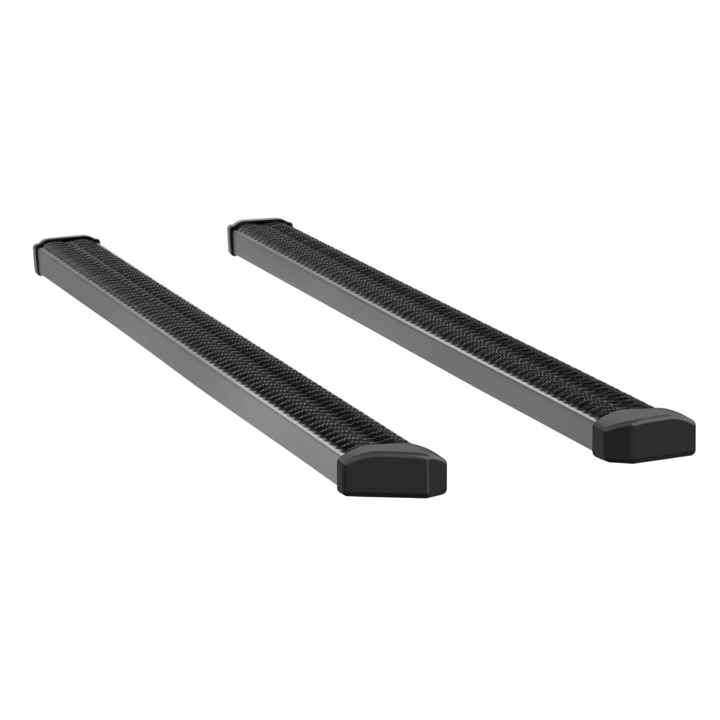 Luverne 416088 SlimGrip 5in. x 88in. Black Aluminum Running Boards (No Brackets) - Truck Part Superstore