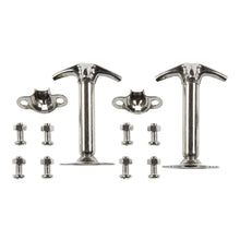 Load image into Gallery viewer, 4195-Cj5-Cj7--Wrangler-(Yj)-Hood-Catch-Kits-Stainless-Steel