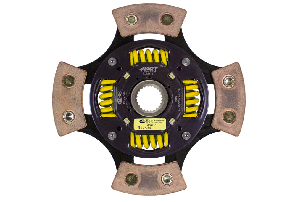 Advanced Clutch 4200111 ACT 4 Pad Sprung Race Clutch Disc for Select Acura Integra, Honda Accord, Honda CRX, Honda Civic, Honda Prelude