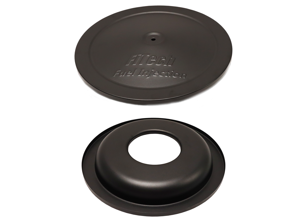 FiTech Fuel Injection 42005 FiTech Black Air Filter Drop Base & Top