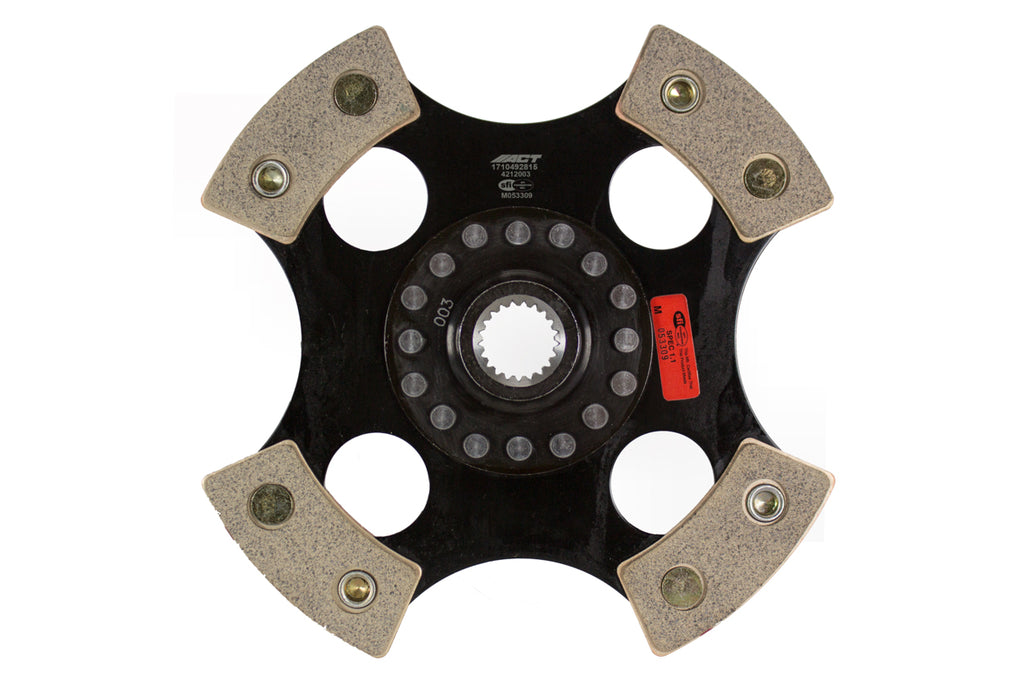 Advanced Clutch 4212003 ACT 4 Pad Rigid Race Clutch Disc for Select Geo Prizm, Lotus Elise, Lotus Exige, Pontiac Vibe, Scion xA, Scion xB, Scion xD, Toyota Celica, Toyota Corolla, Toyota Echo, Toyota MR2, Toyota MR2 Spyder, Toyota Matrix, Toyota Yaris