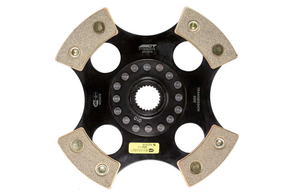 Advanced Clutch 4212010 ACT 4 Pad Rigid Race Clutch Disc for Select Honda S2000