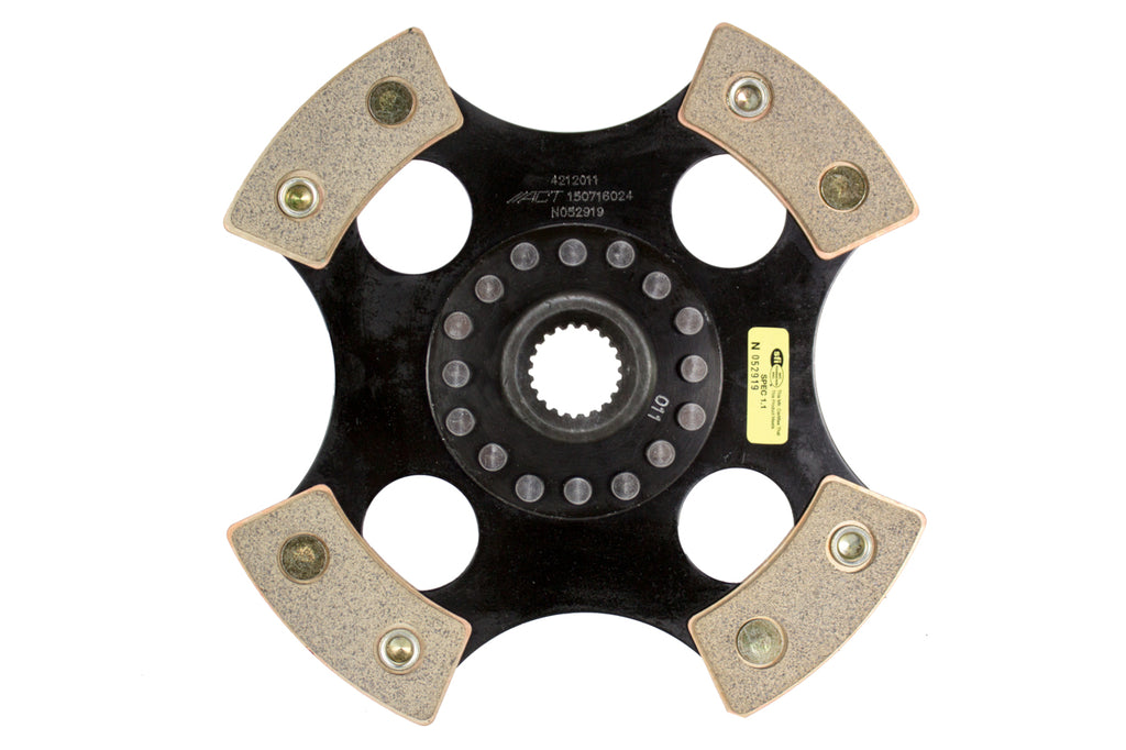 Advanced Clutch 4212011 ACT 4 Pad Rigid Race Clutch Disc for Select Honda CRX, Honda Civic