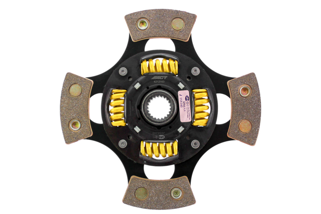 Advanced Clutch 4212103 ACT 4 Pad Sprung Race Clutch Disc for Select Geo Prizm, Lotus Elise, Lotus Exige, Pontiac Vibe, Scion xA, Scion xB, Scion xD, Toyota Celica, Toyota Corolla, Toyota Echo, Toyota MR2, Toyota MR2 Spyder, Toyota Matrix, Toyota Yaris