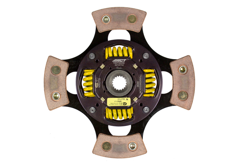 Advanced Clutch 4214114 ACT 4 Pad Sprung Race Clutch Disc for Select INFINITI G20, Nissan 200SX, Nissan NX, Nissan Sentra