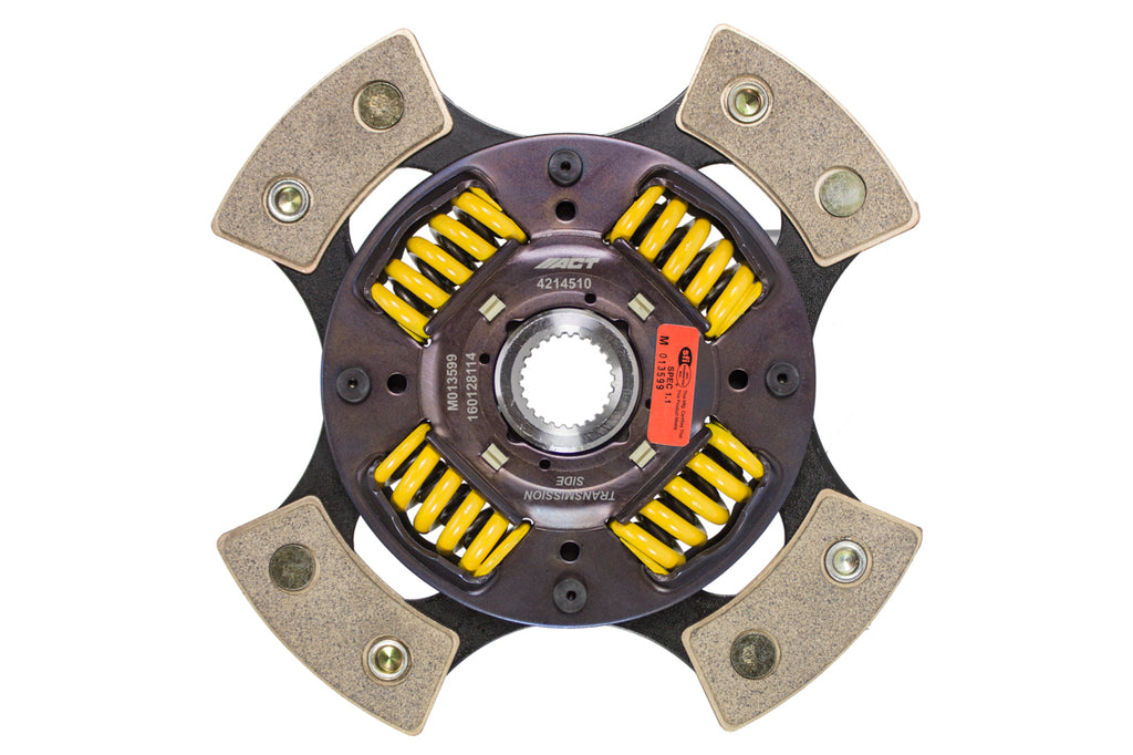 Advanced Clutch 4214510 ACT 4 Pad Sprung Race Clutch Disc for Select Acura ILX, Acura RSX, Acura TSX, Honda Accord, Honda Civic