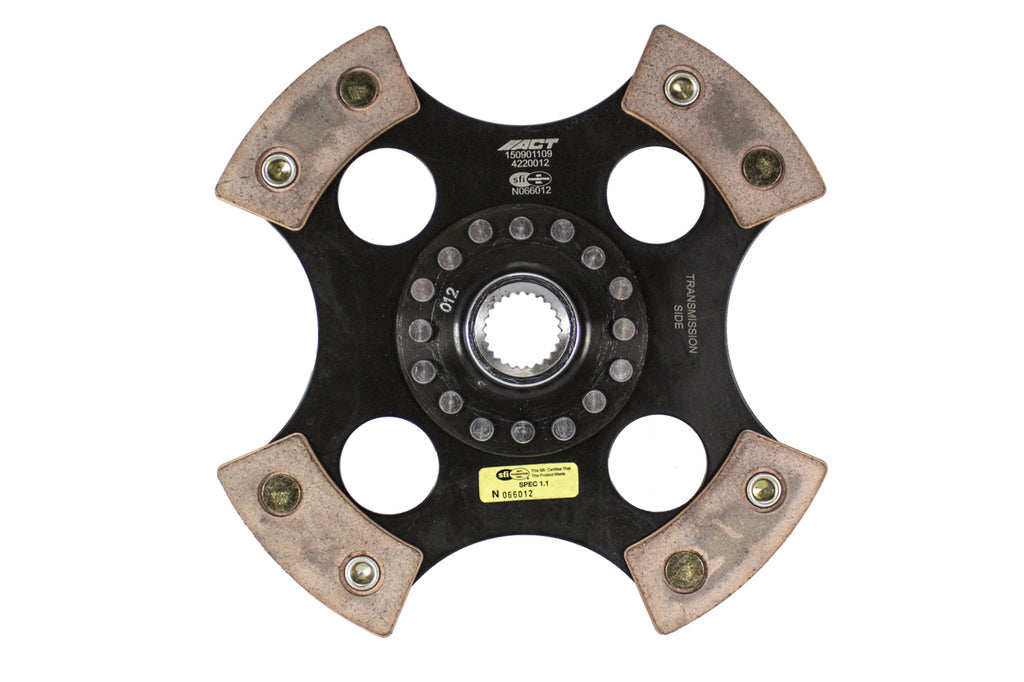 Advanced Clutch 4220012 ACT 4 Pad Rigid Race Clutch Disc for Select Acura Integra