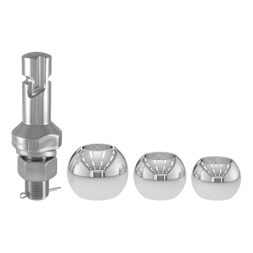 CURT 42225 Switch Ball Trailer Ball Set (1-7/8", 2" & 2-5/16" Balls, 1" x 2-1/4" Shank)