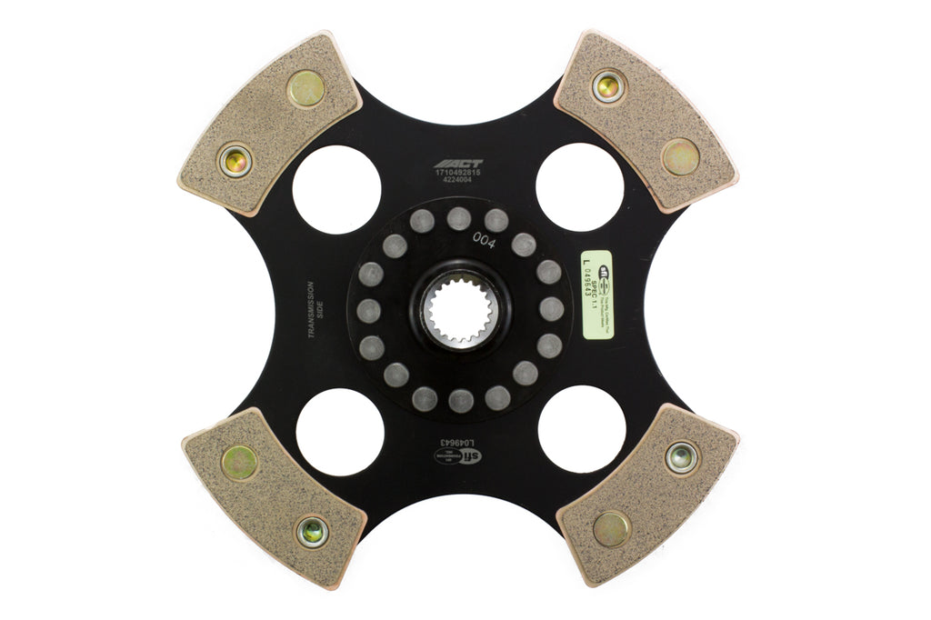 Advanced Clutch 4224004 ACT 4 Pad Rigid Race Clutch Disc for Select Chrysler Sebring, Dodge Stealth, Eagle Summit, Eagle Talon, Mitsubishi 3000GT, Mitsubishi Eclipse, Mitsubishi Expo, Mitsubishi Galant, Mitsubishi Lancer, Plymouth Colt, Plymouth Laser