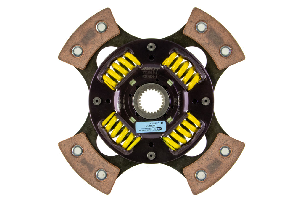Advanced Clutch 4224508-1 ACT 4 Pad Sprung Race Clutch Disc for Select Mazda MX-5 Miata