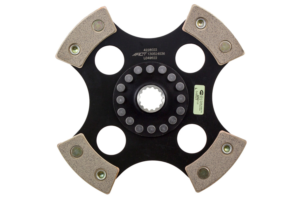 Advanced Clutch 4228022 ACT 4 Pad Rigid Race Clutch Disc for Select Chevrolet Cobalt