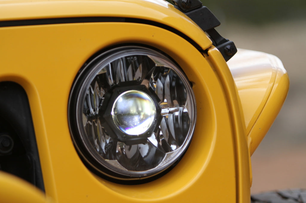 KC HiLiTES 42341 KC Headlights Gravity LED 7in 2-Light - 2007-2018 Jeep Wrangler JK 2/4-Door for Select Jeep Wrangler, Jeep Wrangler JK