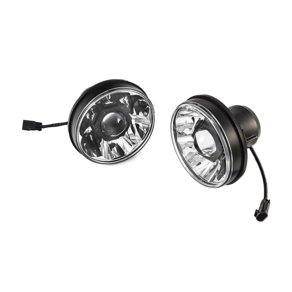 KC HiLiTES 42341 KC Headlights Gravity LED 7in 2-Light - 2007-2018 Jeep Wrangler JK 2/4-Door for Select Jeep Wrangler, Jeep Wrangler JK