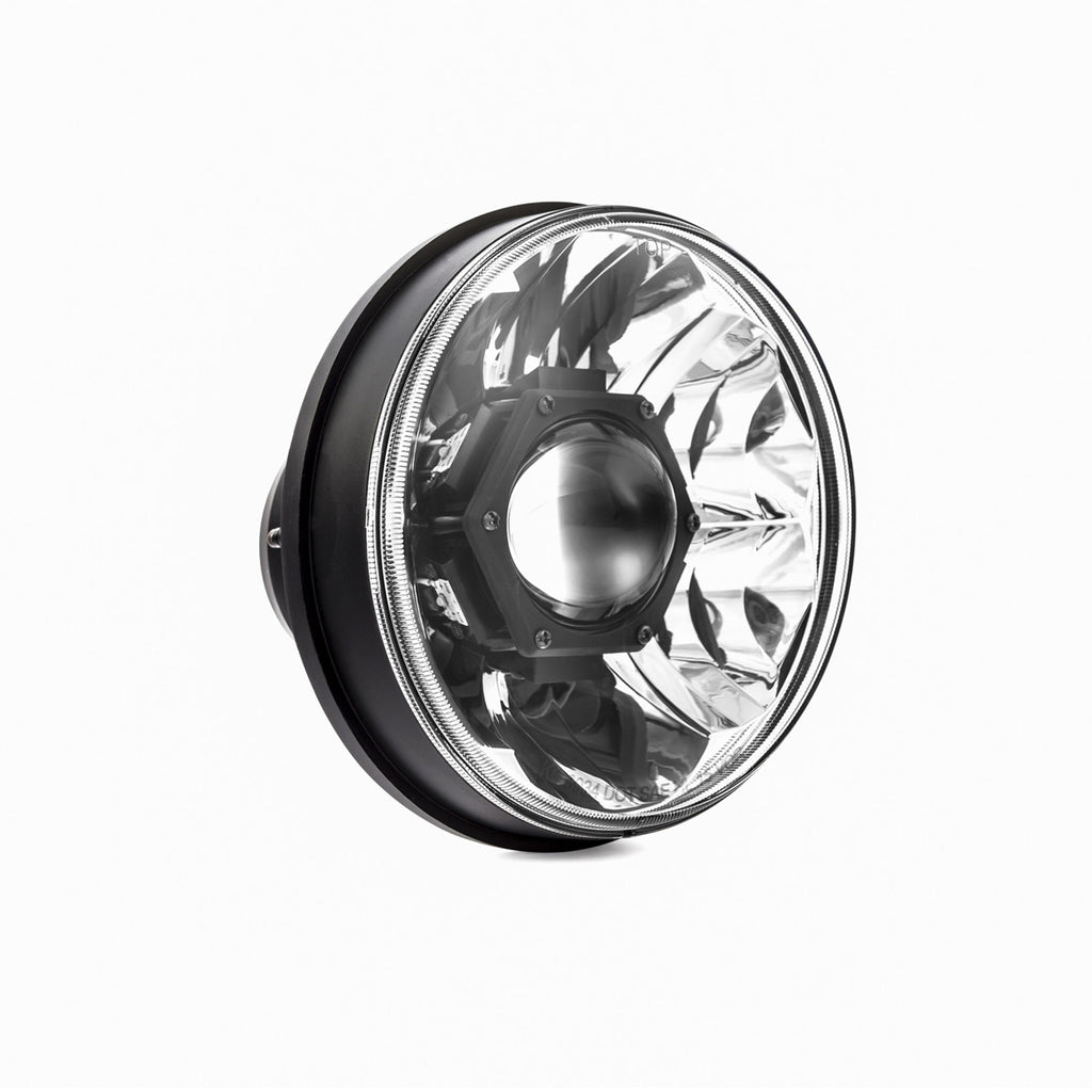 KC HiLiTES 42342 Gravity LED 7" Headlight 2-Lt Sys - 2018-2024 Jeep Wrangler JL/Jeep Gladiator JT for Select Jeep Gladiator, Jeep Wrangler