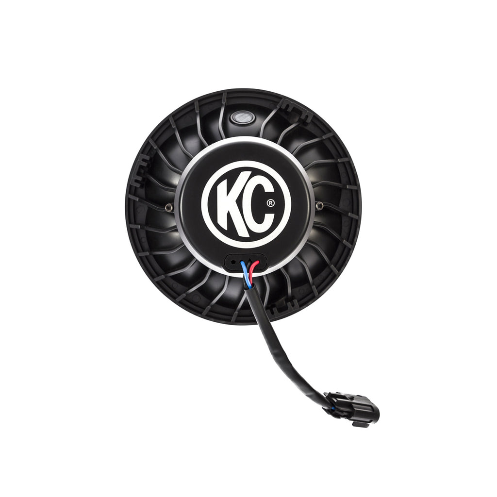 KC HiLiTES 42342 Gravity LED 7" Headlight 2-Lt Sys - 2018-2024 Jeep Wrangler JL/Jeep Gladiator JT for Select Jeep Gladiator, Jeep Wrangler