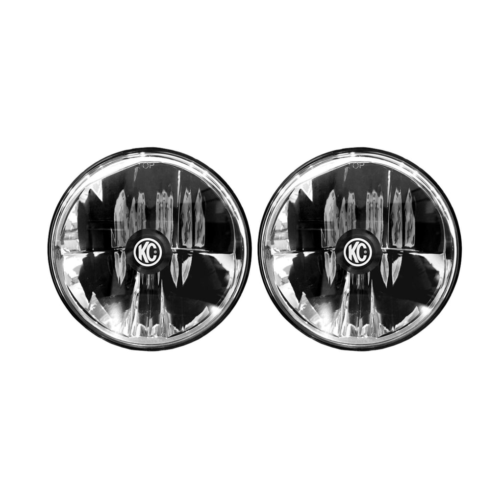 KC HiLiTES 42351 KC Headlights Gravity LED 7in 2-Light 2007-2018 Jeep Wrangler JK for Select Jeep Wrangler, Jeep Wrangler JK