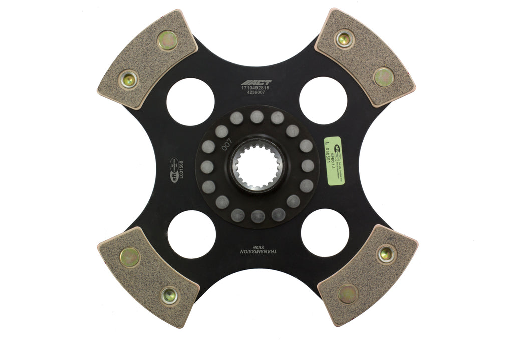 Advanced Clutch 4236007 ACT 4 Pad Rigid Race Clutch Disc for Select Toyota Camry