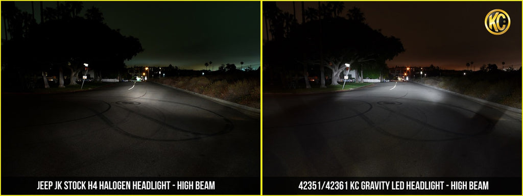 KC HiLiTES 4236 Gravity LED 7" Headlight - 1-Light - 1997-2006 Jeep Wrangler TJ for Select Jeep Wrangler