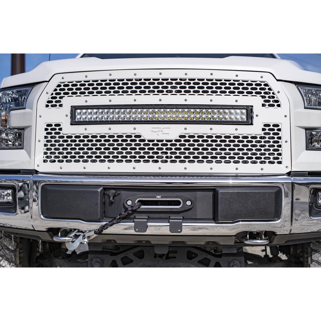 ~(43-Lbs.-45X11x10)~-Ford-Hidden-Winch-Mounting-Plate-(15-20-F-150-V8)