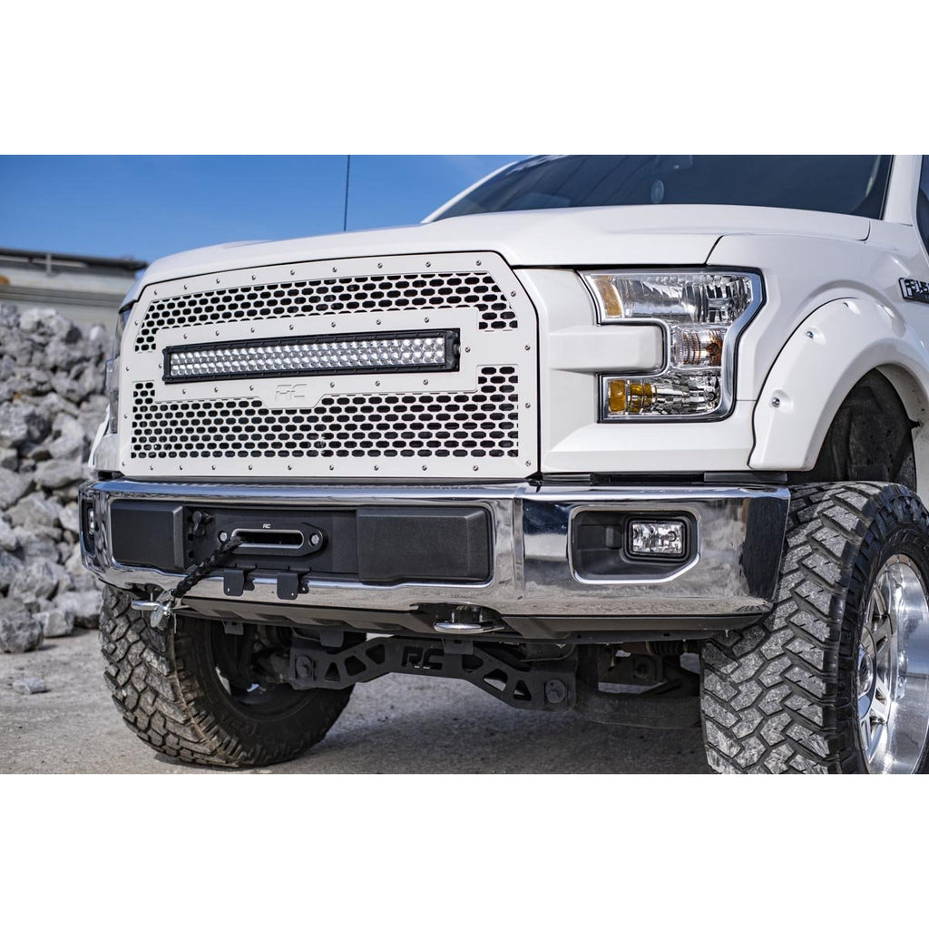 ~(43-Lbs.-45X11x10)~-Ford-Hidden-Winch-Mounting-Plate-(15-20-F-150-V8)