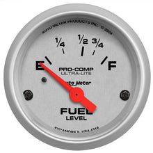 Load image into Gallery viewer, AutoMeter 4318 GAUGE, FUEL LEVEL, 2 1/16", 16OE TO 158OF, ELEC, ULTRA-LITE