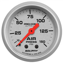 Load image into Gallery viewer, AutoMeter 4320 GAUGE, AIR PRESS, 2 1/16", 150PSI, MECHANICAL, ULTRA-LITE