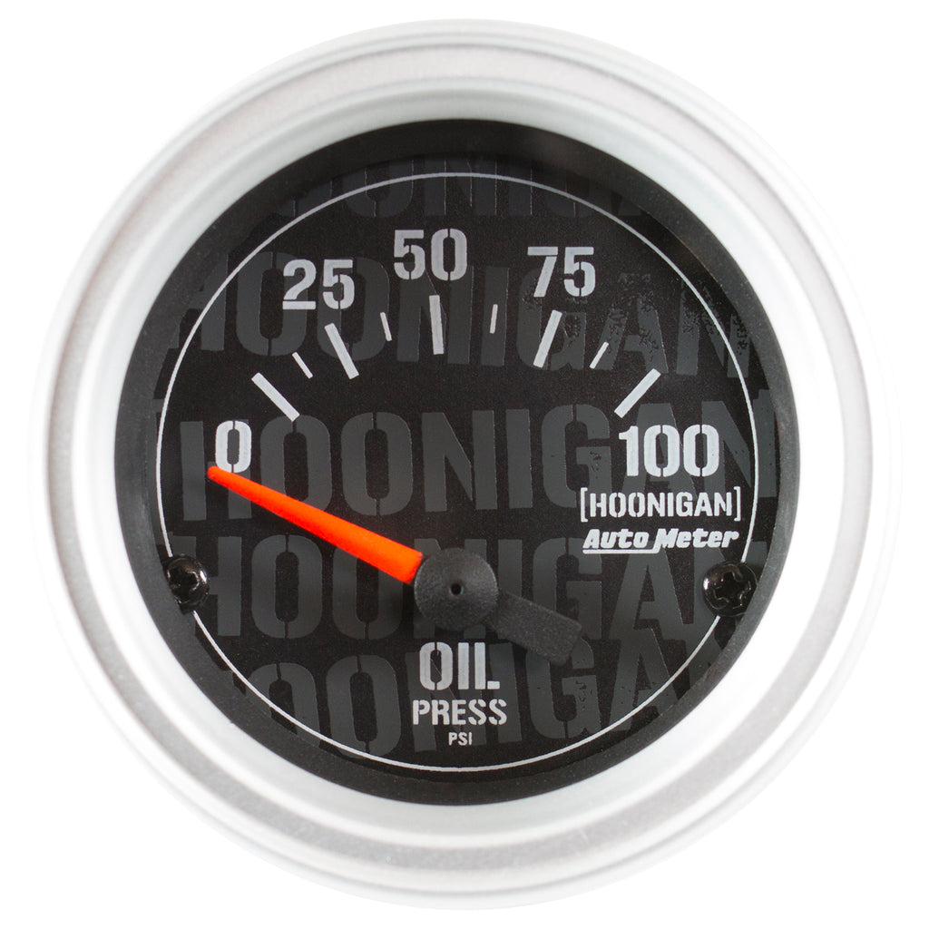 AutoMeter 4327-09000 GAUGE, OIL PRESSURE, 2 1/16", 100PSI, ELECTRIC, HOONIGAN