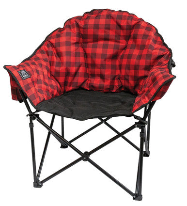 KUMA 433-KM-LBCH-RB Lazy Bear Chair - Red/Black Plaid