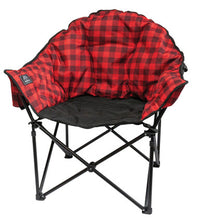Load image into Gallery viewer, KUMA 433-KM-LBCH-RB Lazy Bear Chair - Red/Black Plaid