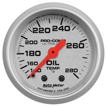 Load image into Gallery viewer, AutoMeter 4341 GAUGE, OIL TEMP, 2 1/16", 140-280?F, MECHANICAL, ULTRA-LITE