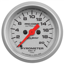 Load image into Gallery viewer, AutoMeter 4345 GAUGE, PYROMETER (EGT), 2 1/16", 2000?F, DIGITAL STEPPER MOTOR, ULTRA-LITE