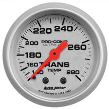 Load image into Gallery viewer, AutoMeter 4351 GAUGE, TRANS TEMP, 2 1/16", 140-280?F, MECHANICAL, 8FT., ULTRA-LITE