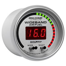 Load image into Gallery viewer, AutoMeter 4378 GAUGE, AIR/FUEL RATIO-PRO, 2 1/16", 10:1-20:1, DIGITAL W/ PEAK &amp; WRN, ULTRA-LITE