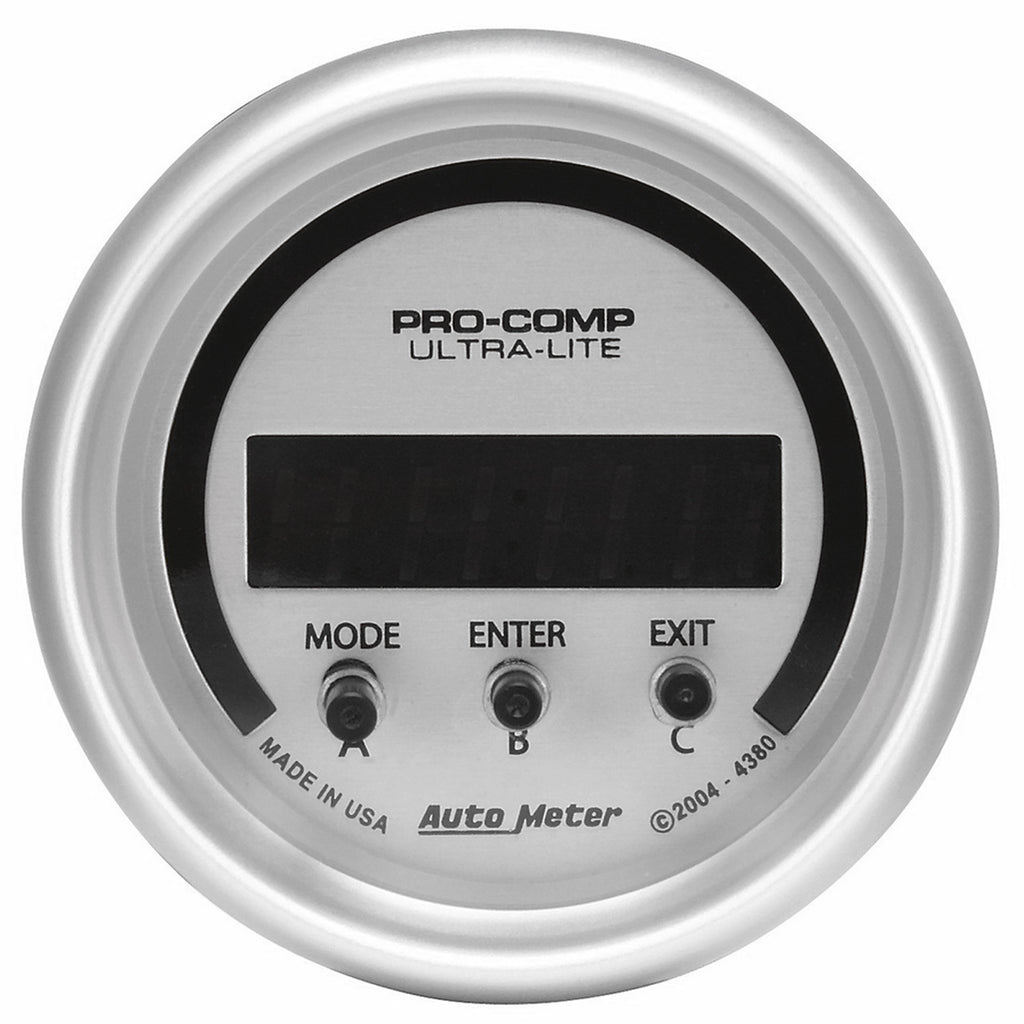 AutoMeter 4380 GAUGE, PERFORM METER, 2 1/16", 1/4 MILE/HP/0-60/60-0/G FORCES, DIGITAL, UL