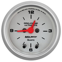 Load image into Gallery viewer, AutoMeter 4385 GAUGE, CLOCK, 2 1/16", 12HR, ANALOG, ULTRA-LITE