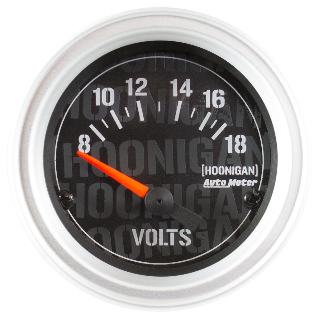 AutoMeter 4391-09000 GAUGE, VOLTMETER, 2 1/16", 18V, ELEC, HOONIGAN