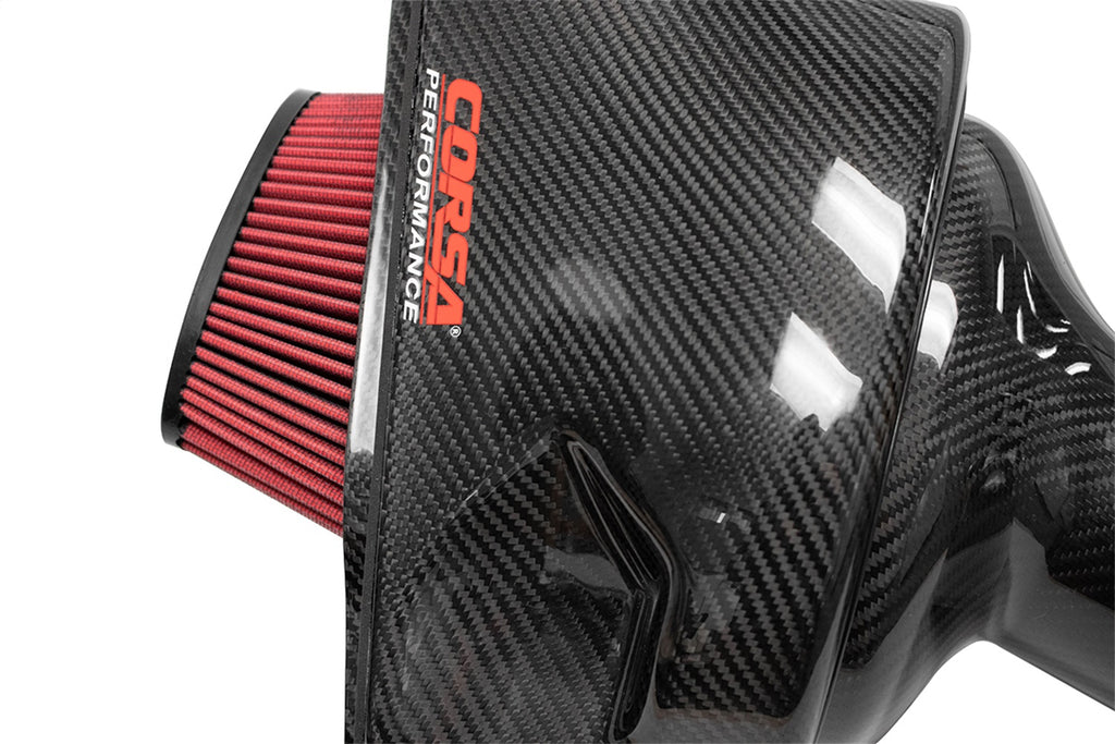 Corsa Performance 44002D Corsa Performance C7 Z06 Corvette Carbon Fiber Air Intake with DryTech 3D No Oil for Select Chevrolet Corvette