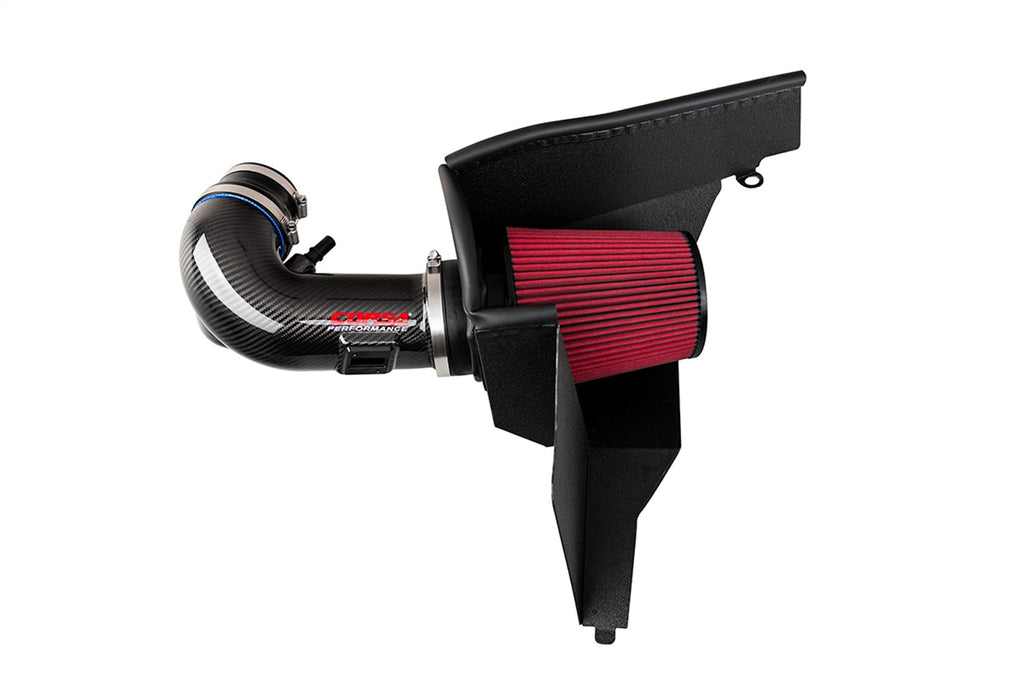 Corsa Performance 44006D Corsa Performance Mustang GT Carbon Fiber Air Intake with DryTech 3D No Oil Filt for Select Ford Mustang