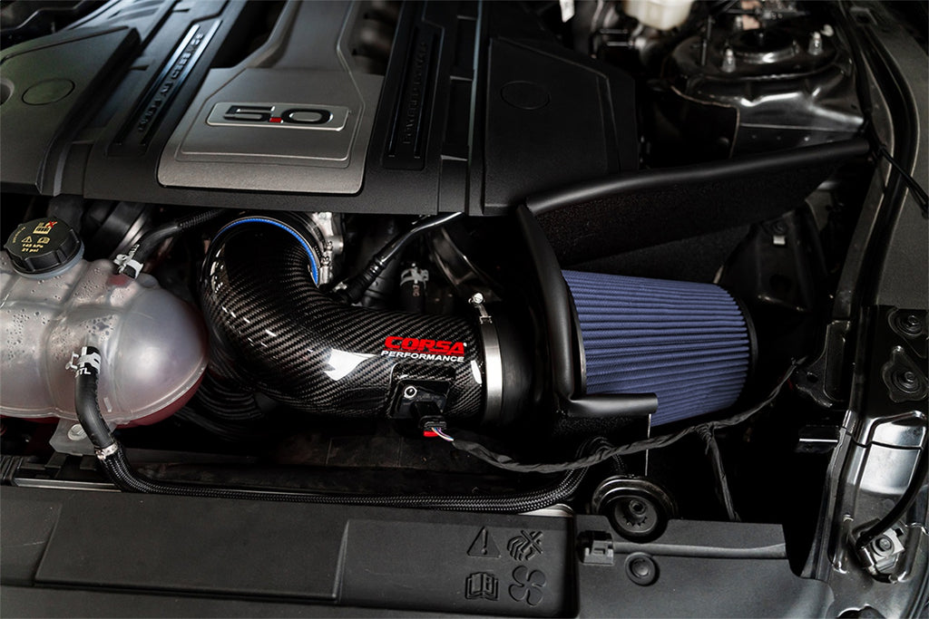 Corsa Performance 44006 Corsa Performance Mustang GT Carbon Fiber Air Intake with Oil Filtration for Select Ford Mustang