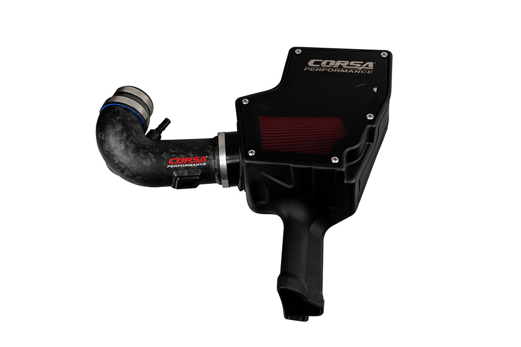 Corsa Performance 44007D-MF CORSA Performance Closed Box Air Intake with Matte Forged Carbon Fiber Air Duct for Select Ford Mustang