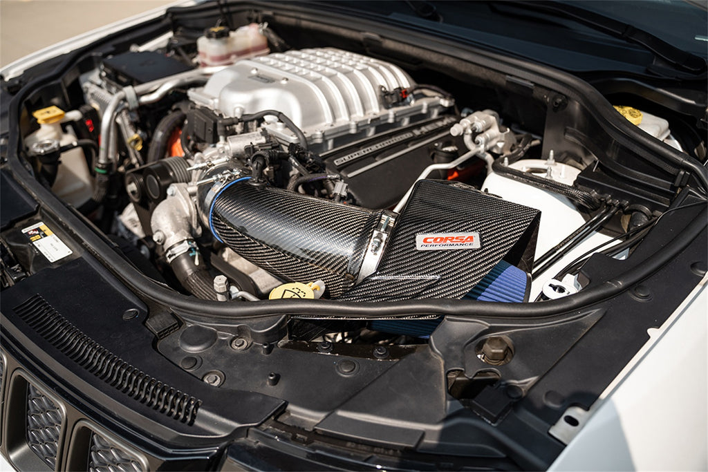 Corsa Performance 44011 Corsa Performance Dodge Durango Carbon Fiber Air Intake with Oil Filtration for Select Dodge Durango, Jeep Grand Cherokee