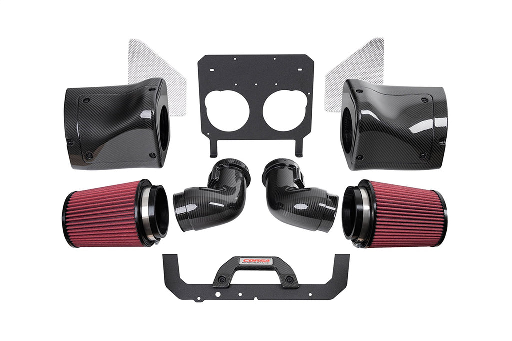 Corsa Performance 44012D Corsa Performance® C8 Z06 Dual Path Carbon Fiber Air Intake System with DryTech for Select Chevrolet Corvette