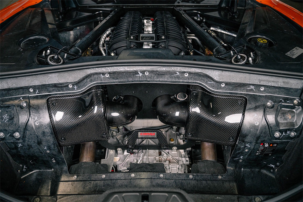 Corsa Performance 44012D Corsa Performance® C8 Z06 Dual Path Carbon Fiber Air Intake System with DryTech for Select Chevrolet Corvette
