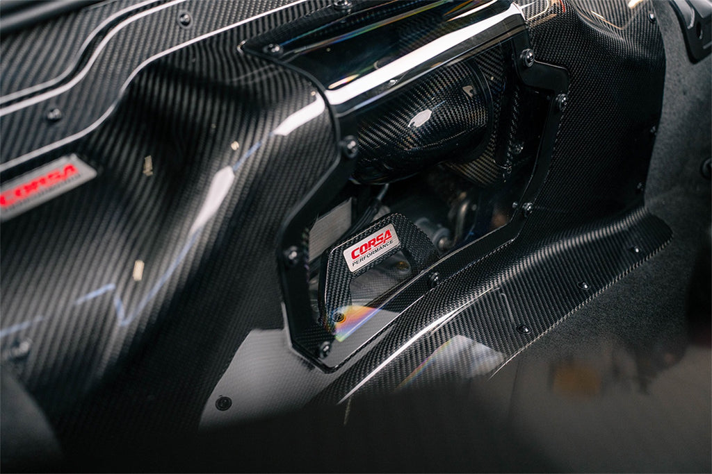 Corsa Performance 44012D Corsa Performance® C8 Z06 Dual Path Carbon Fiber Air Intake System with DryTech for Select Chevrolet Corvette