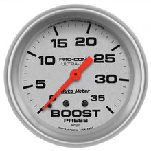 Load image into Gallery viewer, AutoMeter 4404 GAUGE, BOOST, 2 5/8", 35PSI, MECHANICAL, ULTRA-LITE